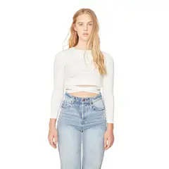 JACINTA TIENDA - Polera Lexi blanca