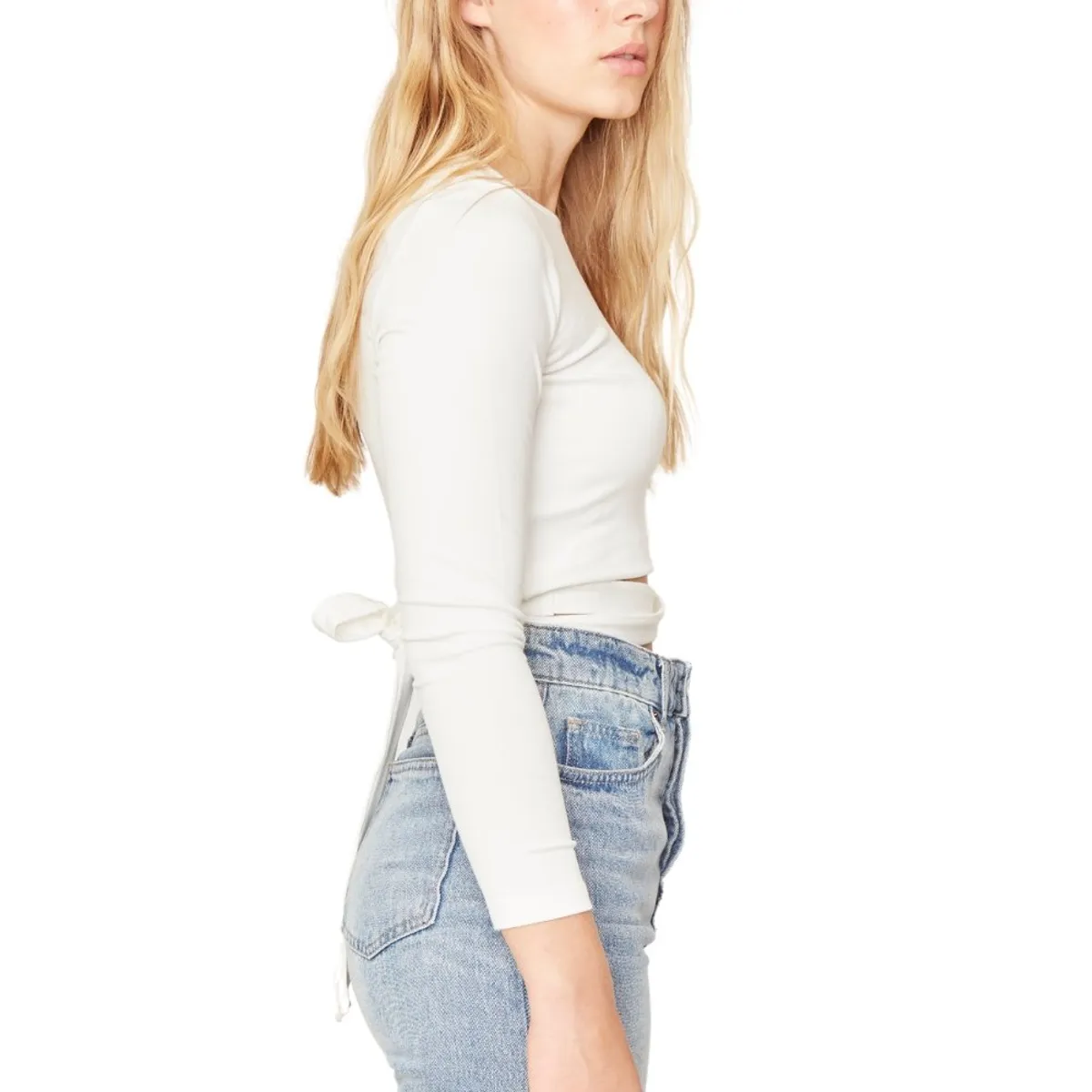 JACINTA TIENDA - Polera Lexi blanca Jacinta Tienda