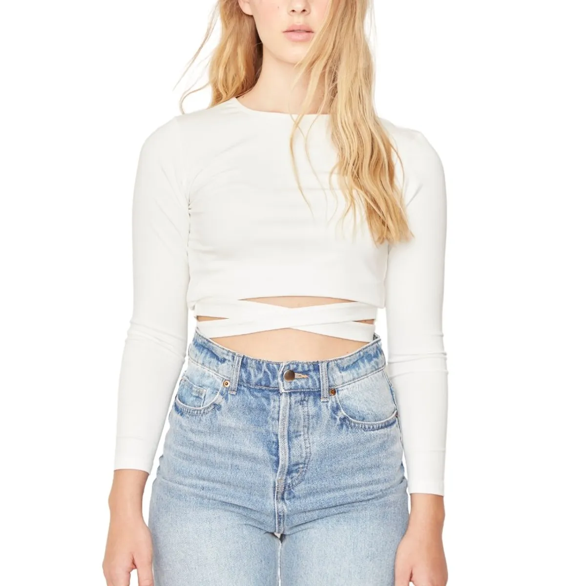 JACINTA TIENDA - Polera Lexi blanca Jacinta Tienda