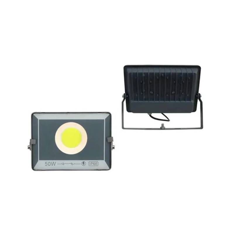 GENERICO - X2 Luz Lámpara Foco Led Plano Reflector 50w Exterior