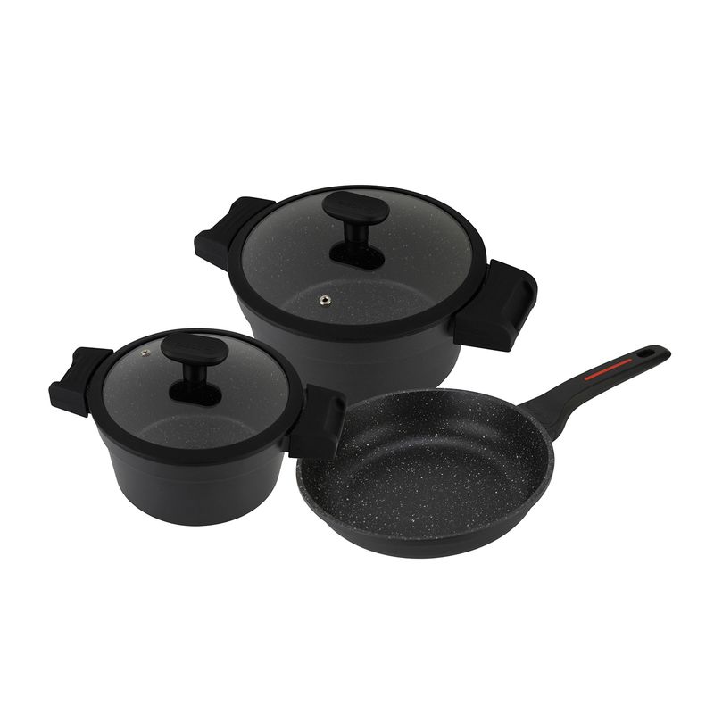 Fagor - Batería de cocina de aluminio Alutherm 5 Piezas