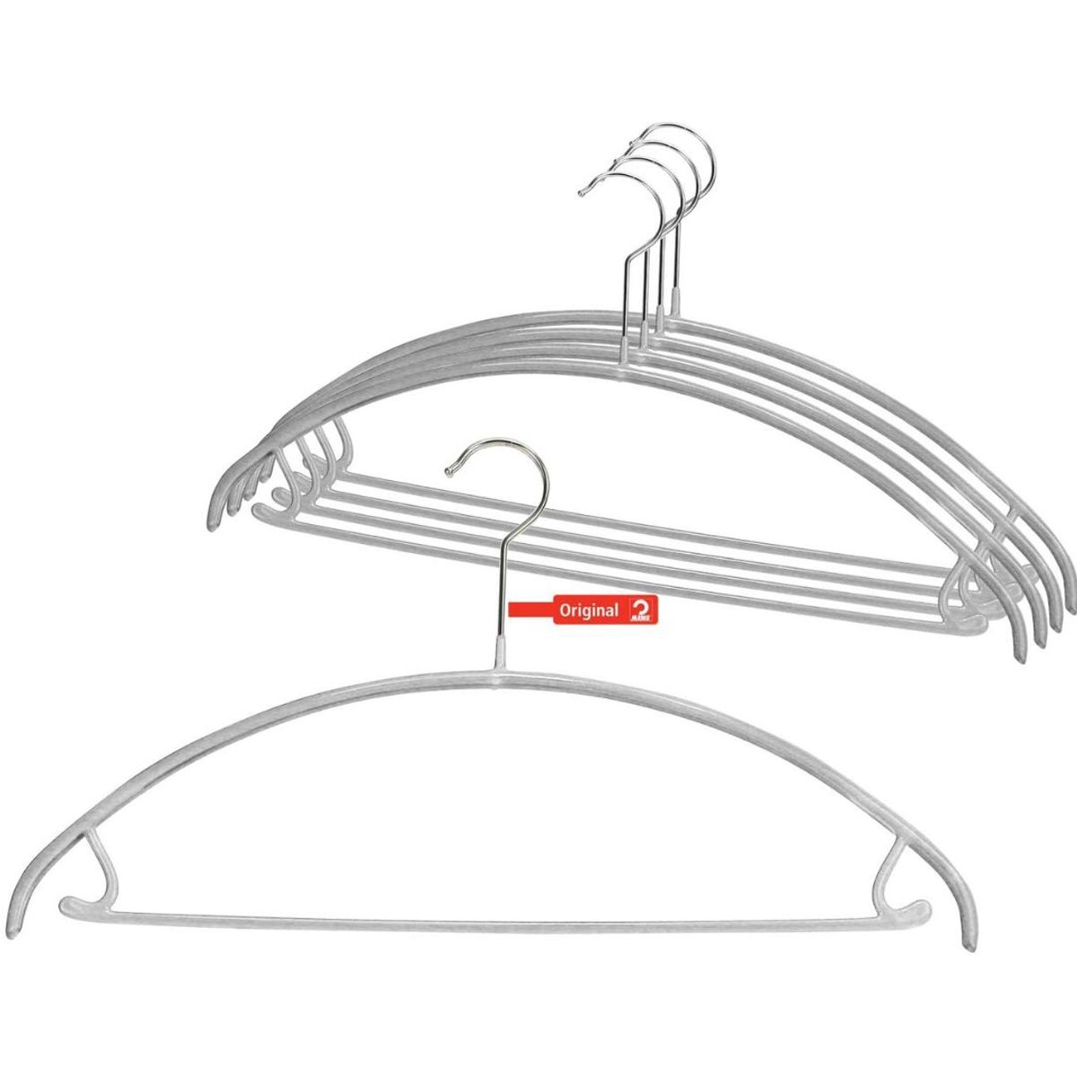 MAWA GMBH - Set de 5 colgadores para ropa con barra, Economic 42U