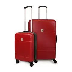 NAUTICA - Pack 2 maletas Bora S de cabina + L grande rojanegra