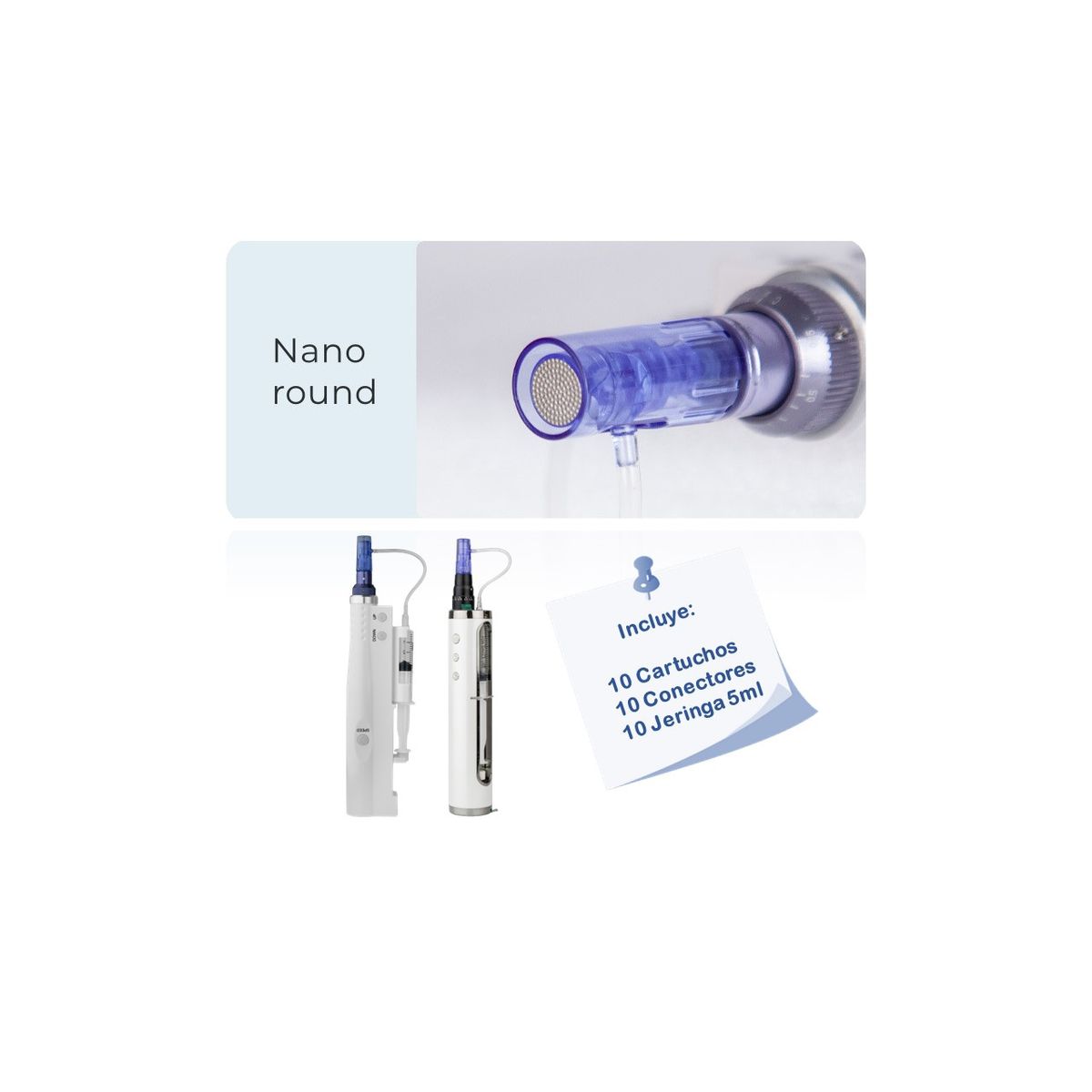 GENERICO - Cartucho Dermapen Inyector Nano Round Pack 10