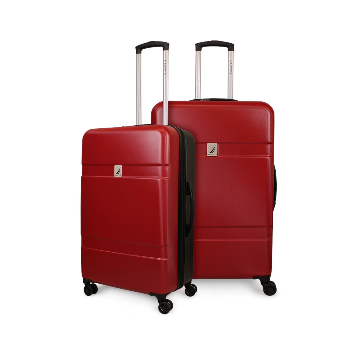 NAUTICA - Pack 2 maletas Bora M+L roja-negra NAUTICA