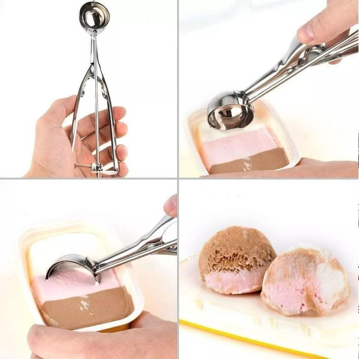 PASTELERIUSCL - Pack X3 Cucharas Helado Cuchara Helado Cuchara De Helado 4cm