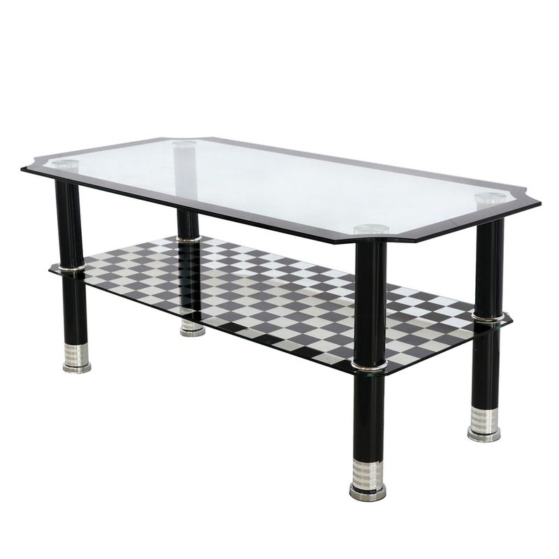 OEM - mesa centro vidrio  templado rectangular A041 90x50