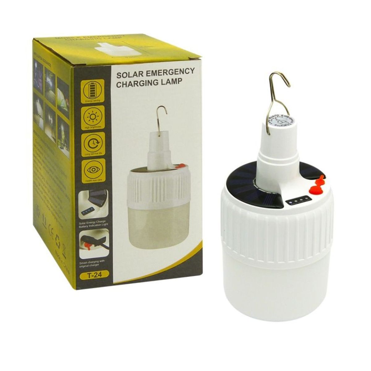 GENERICO - Ampolleta Recargable Solar y 220V