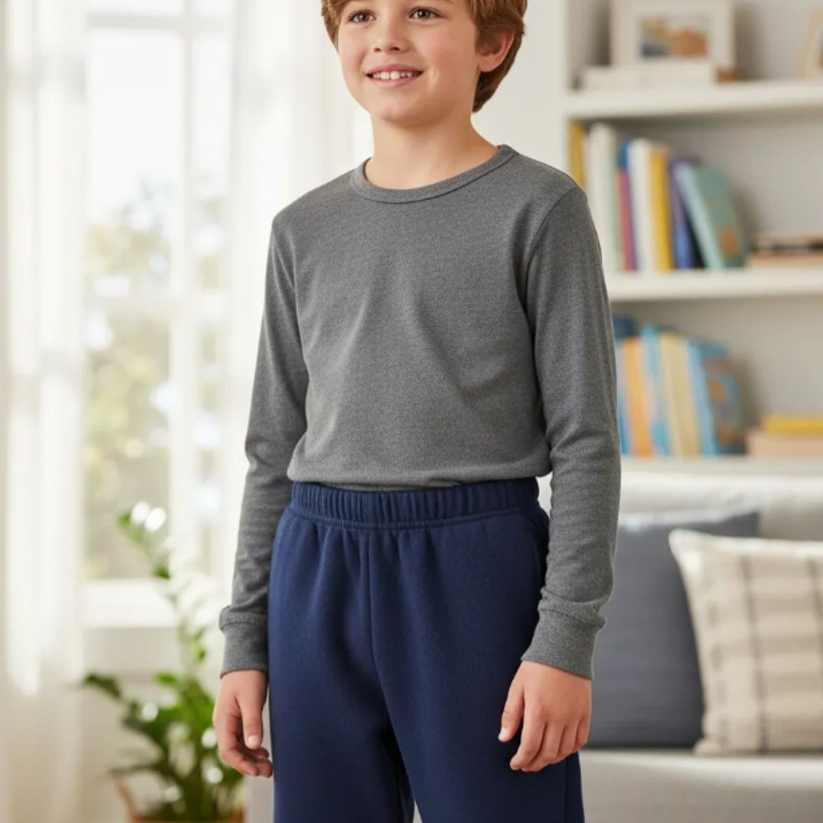 AGW - Pack 2 Pantalones Buzo Niño 100% Algodon Nacional