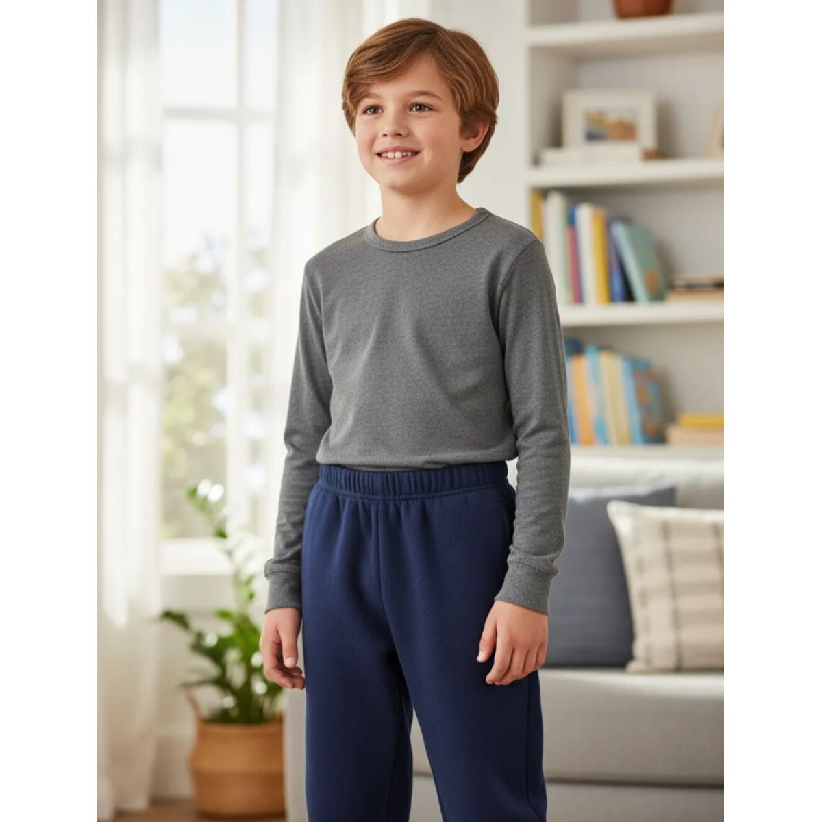 AGW - Pack 2 Pantalones Buzo Niño 100% Algodon Nacional