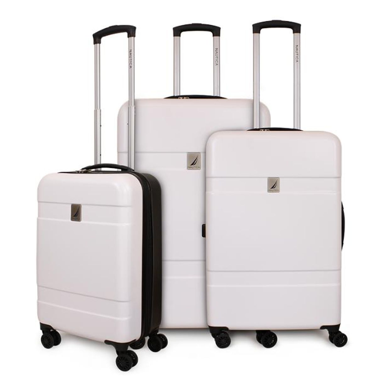 NAUTICA - Set 3 maletas Bora S+M+L blancanegro NAUTICA