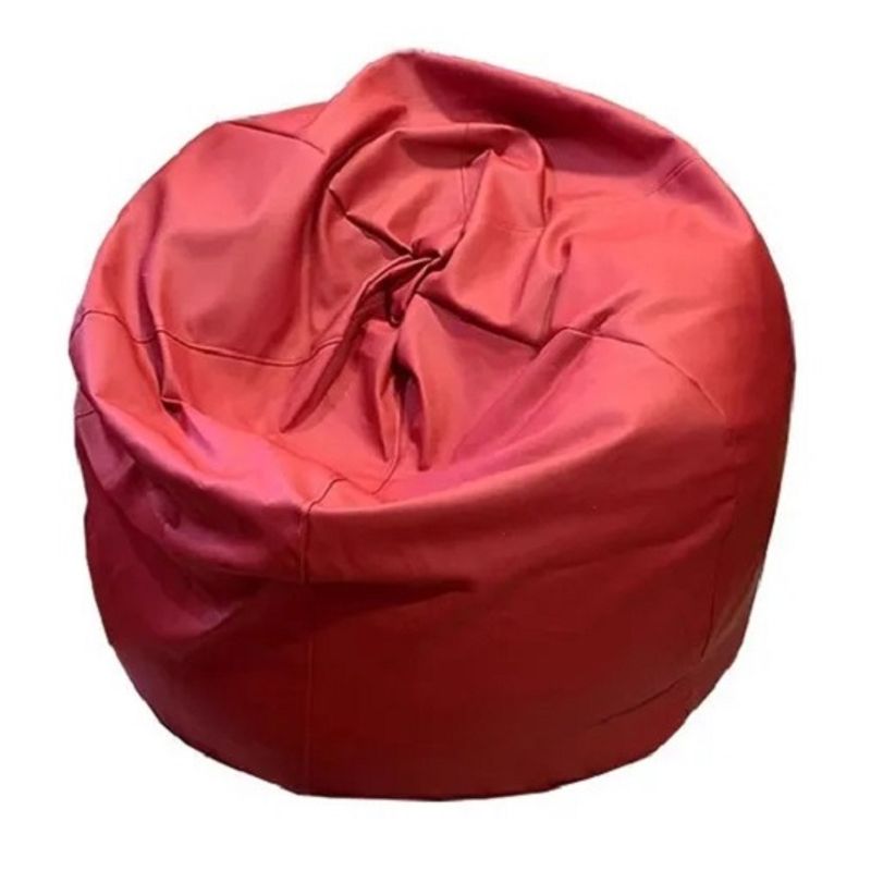 REHUCE - Puff eco cuero premium L - Rojo