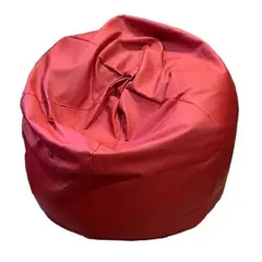 REHUCE - Puff eco cuero premium L - Rojo