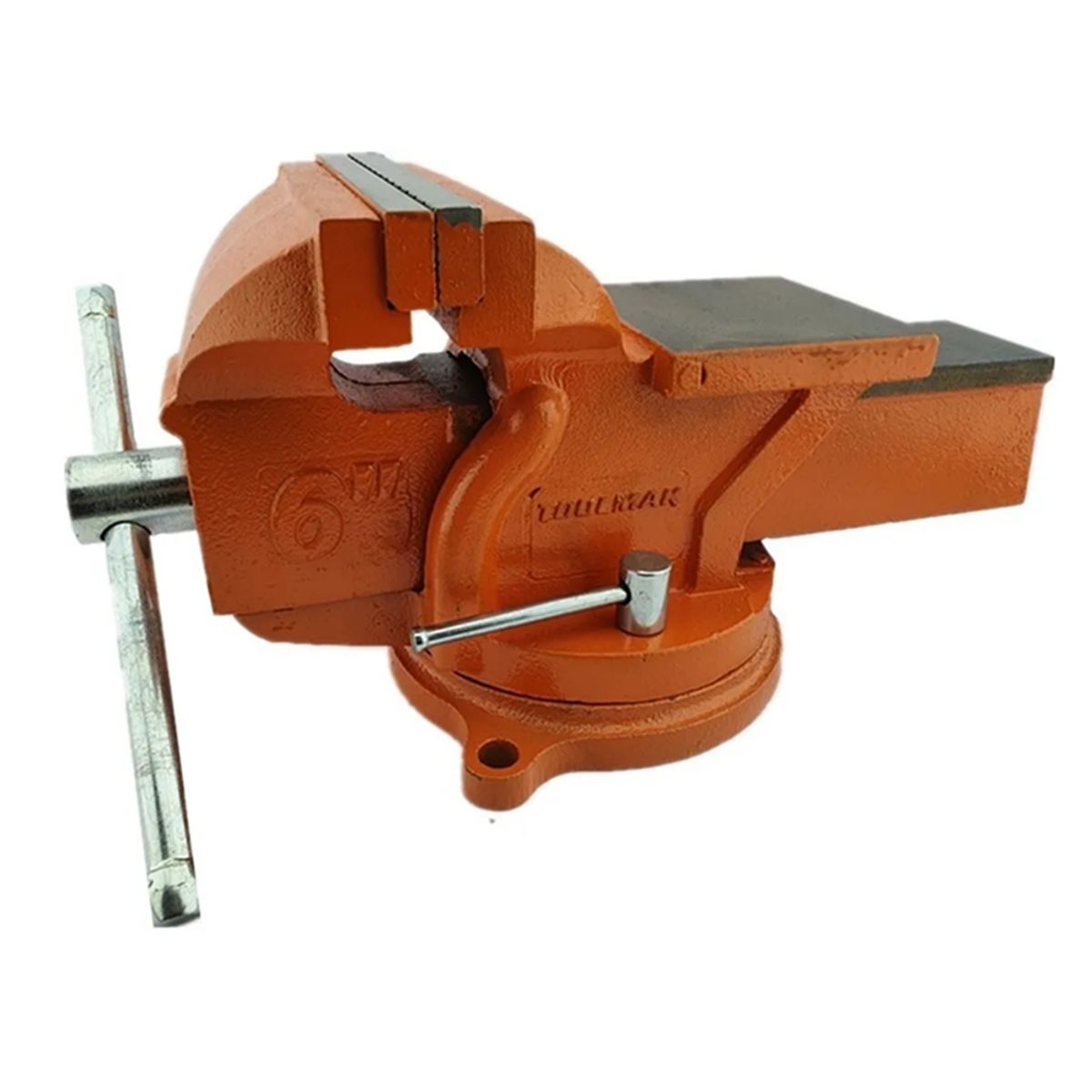 GENERICO - Tornillo De Banco Mecanico Base Giratoria 6 Pulgadas Toolmak