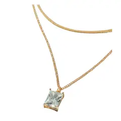 GENERICO - Collar A Capas Zirconia Cubica Accesorio