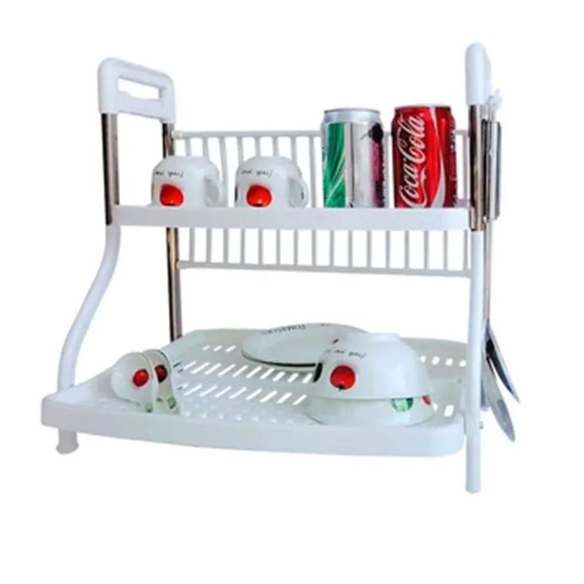 GENERICO - Rack Escurridor 2 Niveles Multifuncional Premium