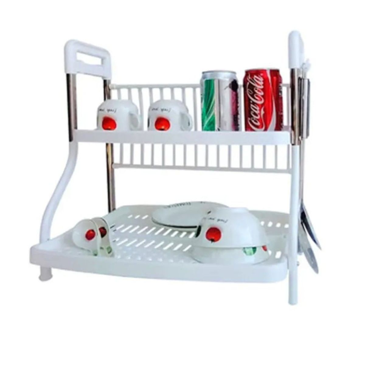 GENERICO - Rack Escurridor 2 Niveles Multifuncional Premium