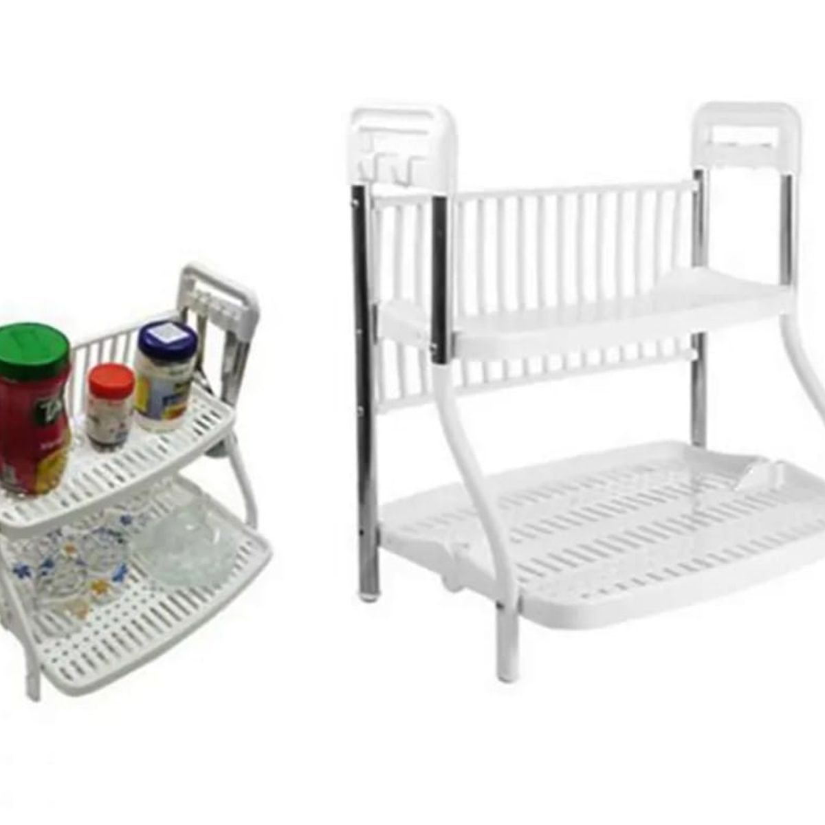 GENERICO - Rack Escurridor 2 Niveles Multifuncional Premium