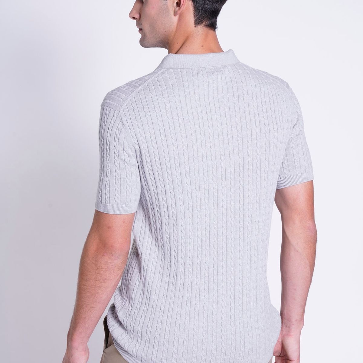 NEW MAN - Polera Mix Gris New Man
