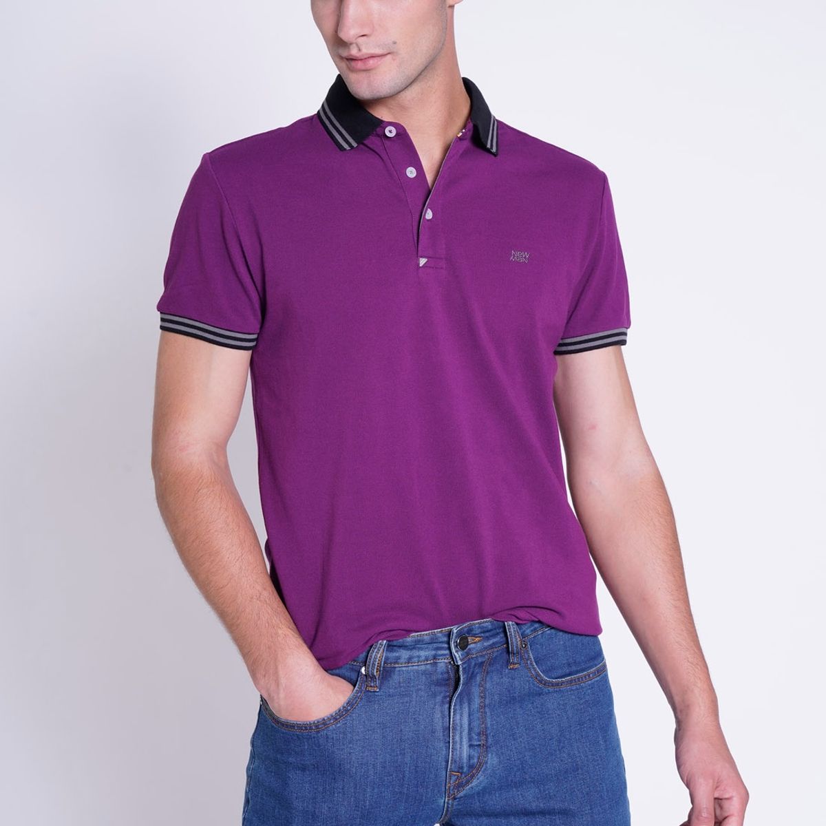 NEW MAN - Polera Ardaitz Morado New Man
