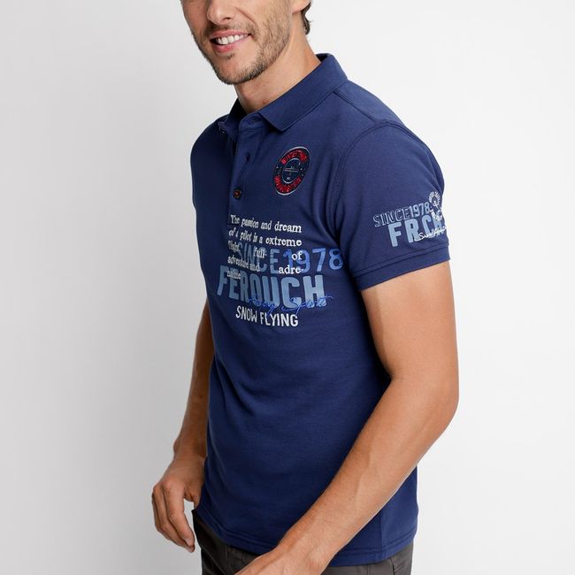 FEROUCH - Polera Polo New Jersey Azul Ferouch