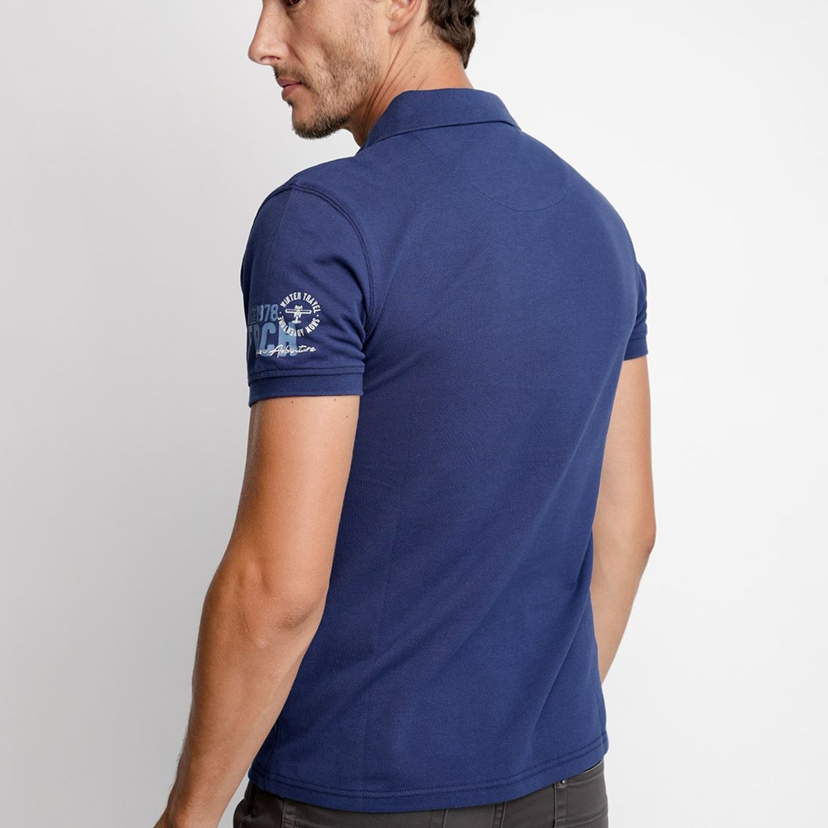 FEROUCH - Polera Polo New Jersey Azul Ferouch