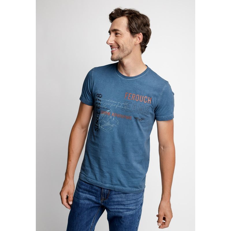 FEROUCH - Polera Virginia Azul Ferouch