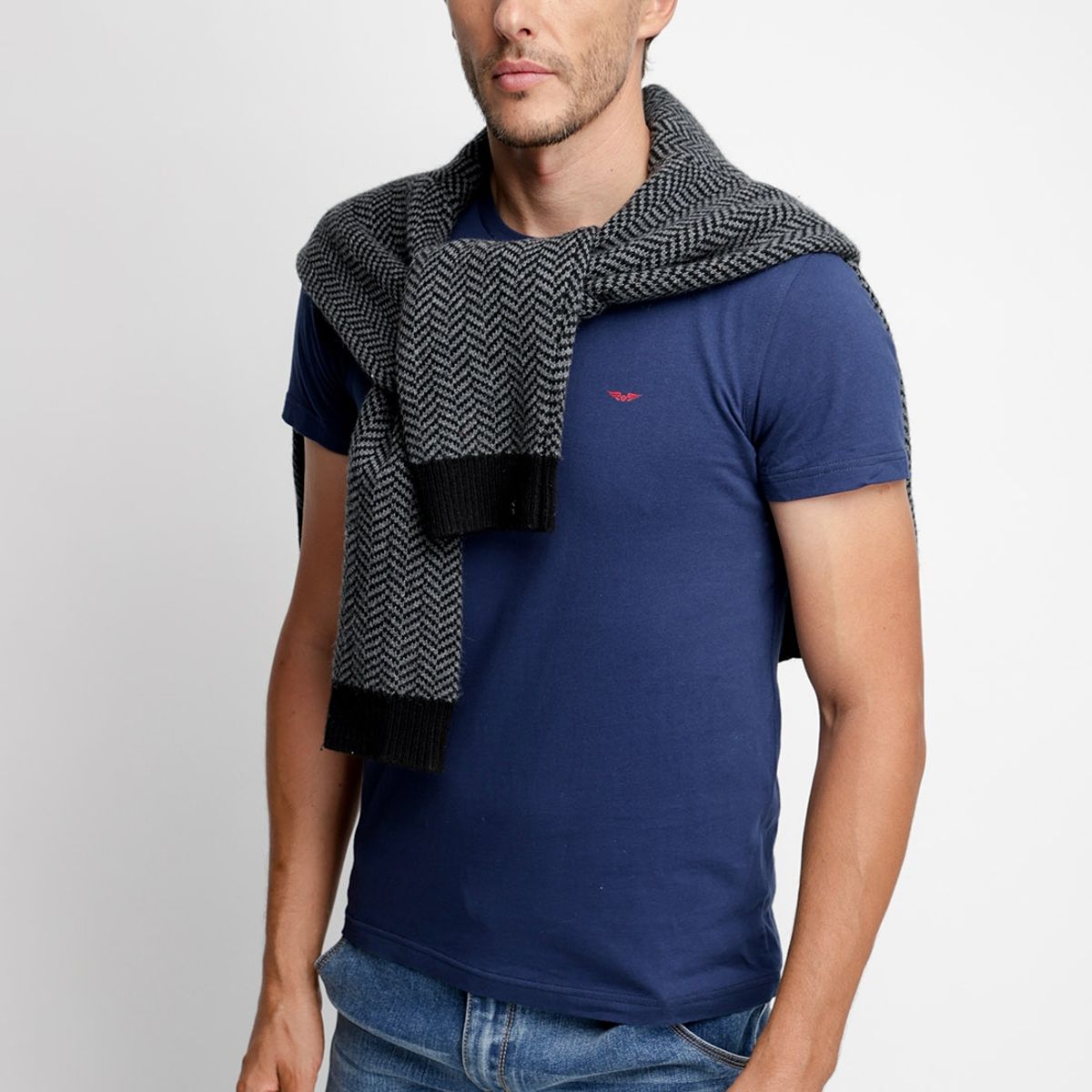 FEROUCH - Polera Básica Azul Ferouch