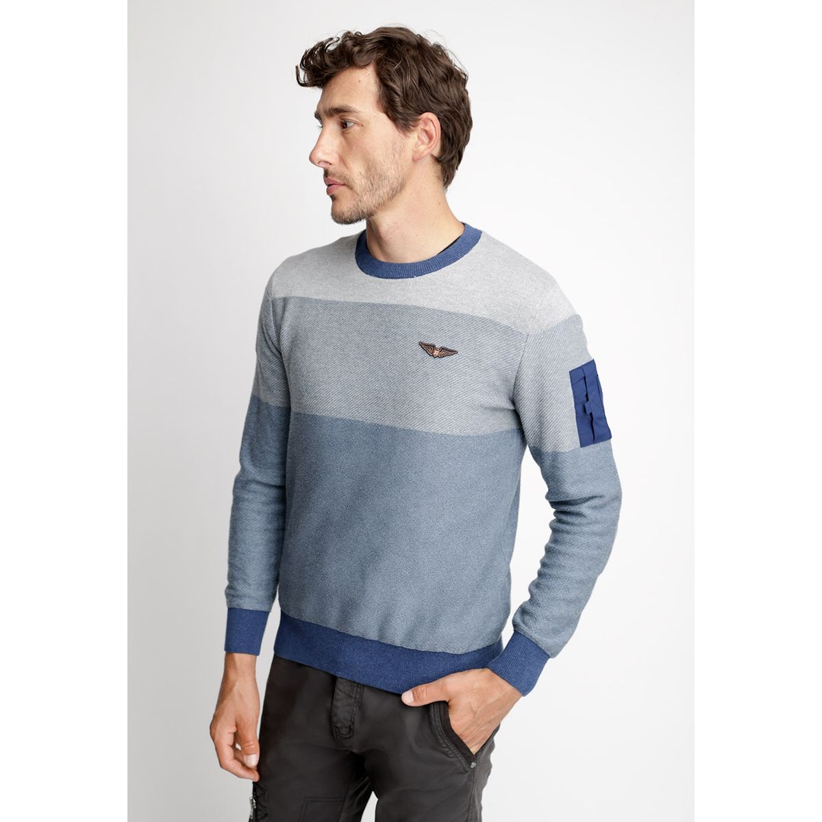 FEROUCH - Sweater Washington Azul Ferouch