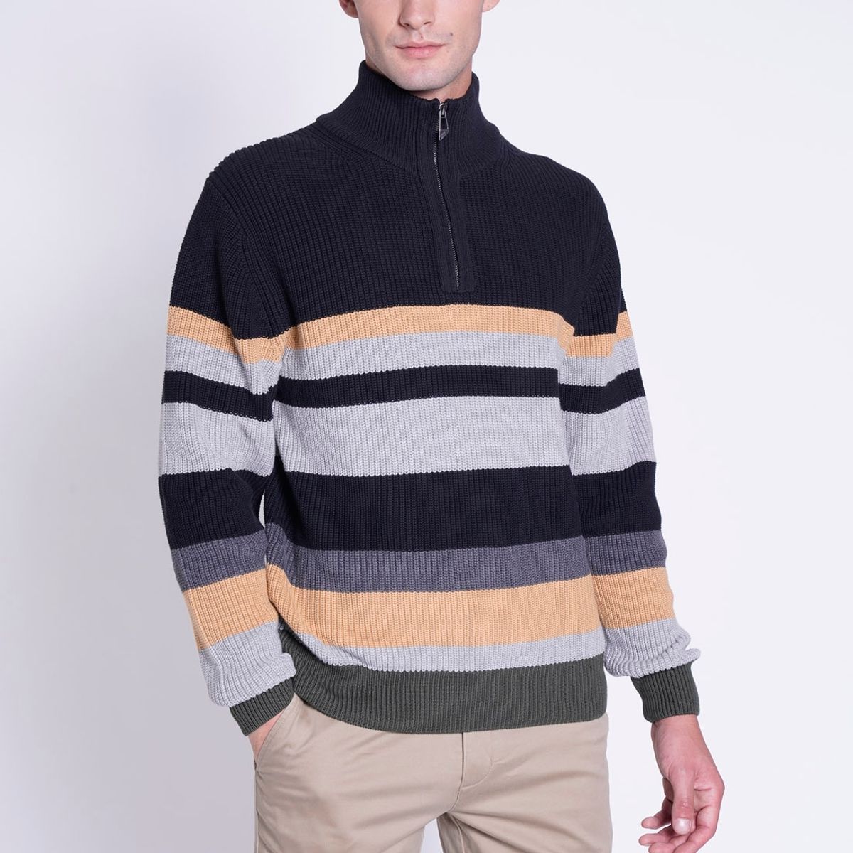 NEW MAN - Sweater Zircon Negro New Man