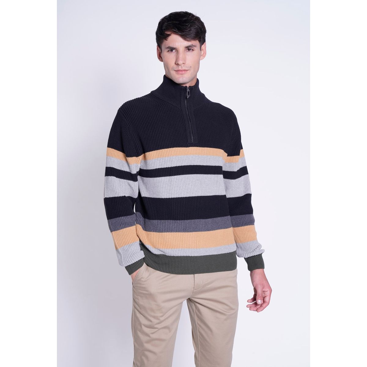 NEW MAN - Sweater Zircon Negro New Man
