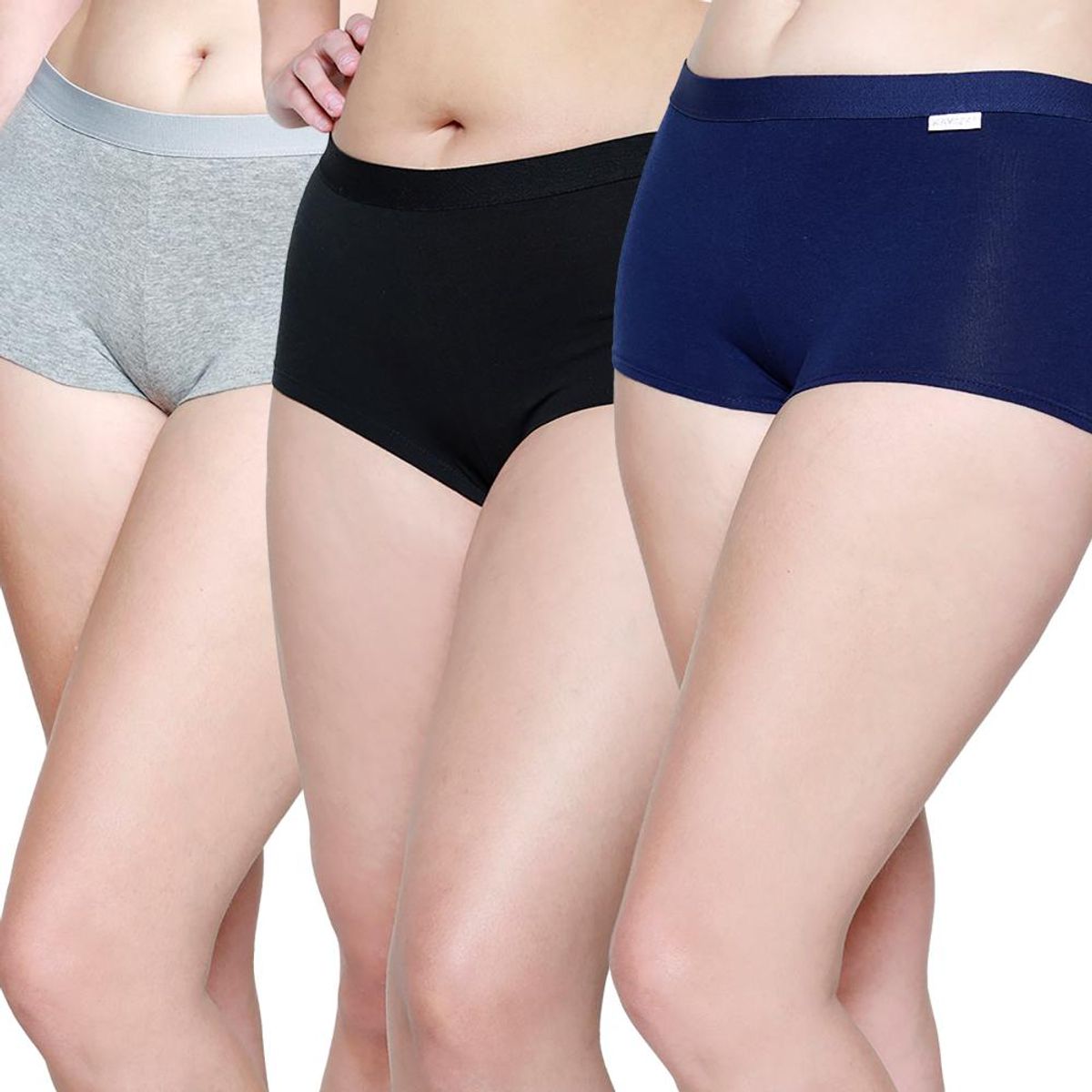 KAYSER - Pack 3 x calzon pantaleta algodon P314.011-AZU Kayser - Azul