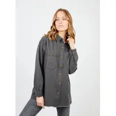 FROENS - Blusa manga larga Aurora negro