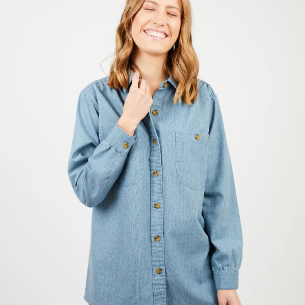 FROENS - Blusa manga larga Aurora azul