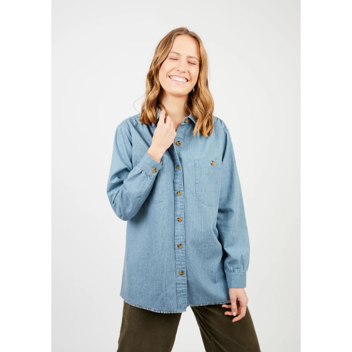 FROENS - Blusa manga larga Aurora azul