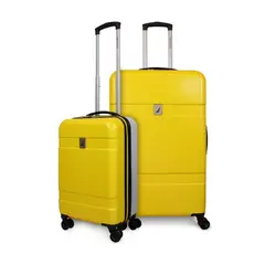 NAUTICA - Pack 2 maletas Bora S de cabina + L grande amarillagris