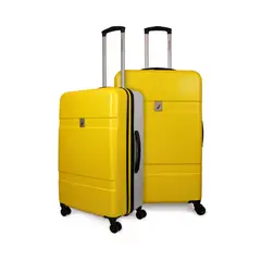 NAUTICA - Pack 2 maletas Bora M+L amarilla-gris
