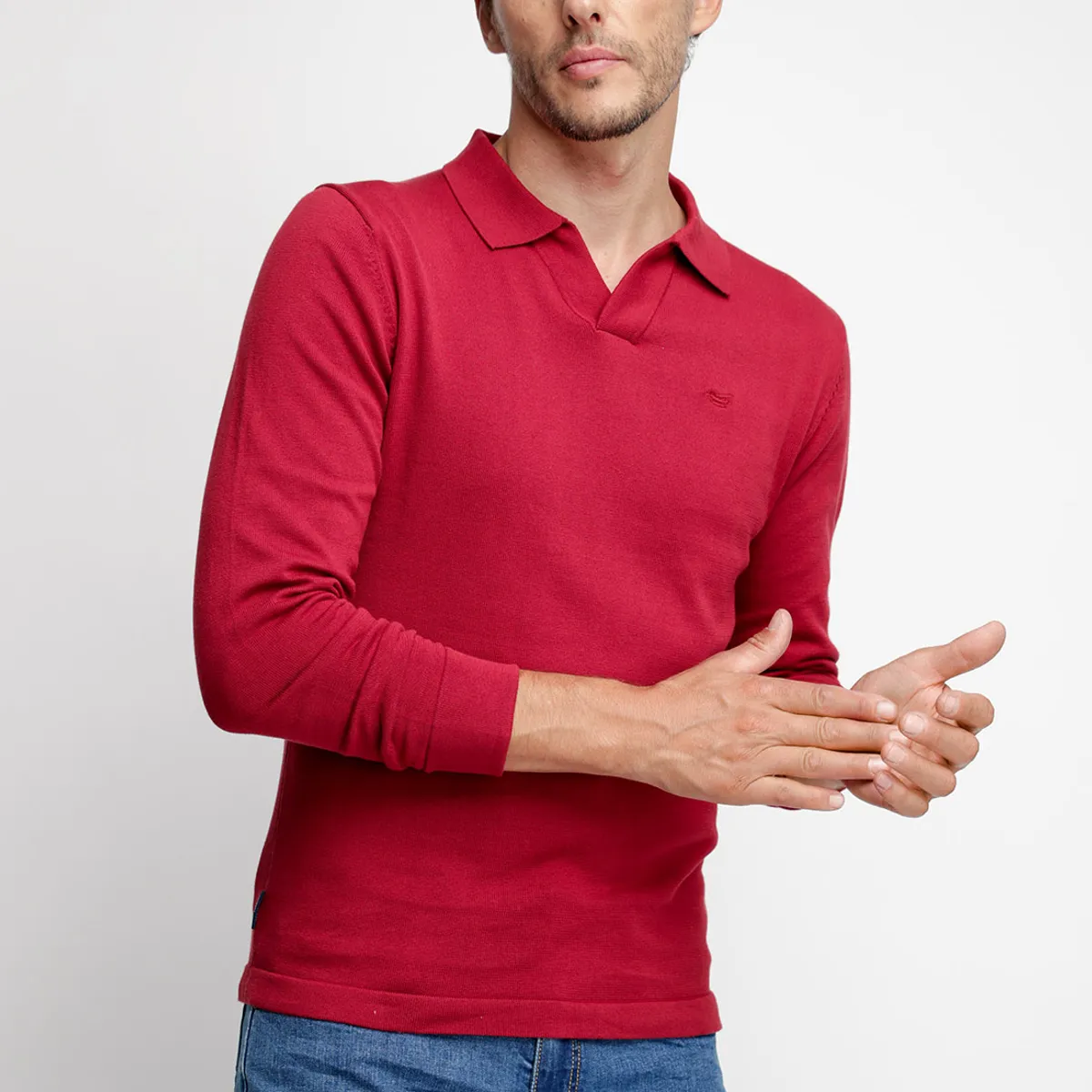 FEROUCH - Polera Polo Pennsylvania Rojo Ferouch