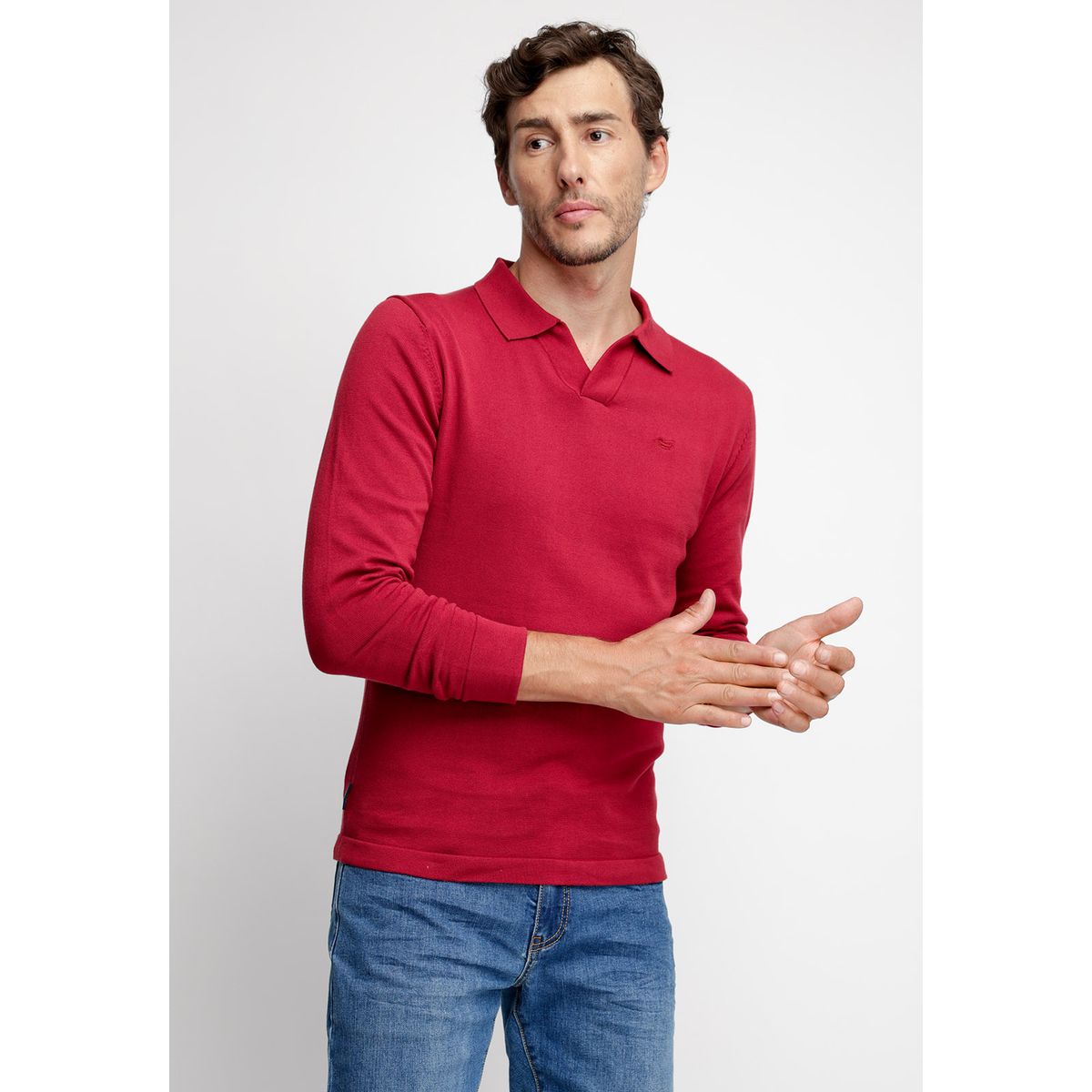 FEROUCH - Polera Polo Pennsylvania Rojo Ferouch