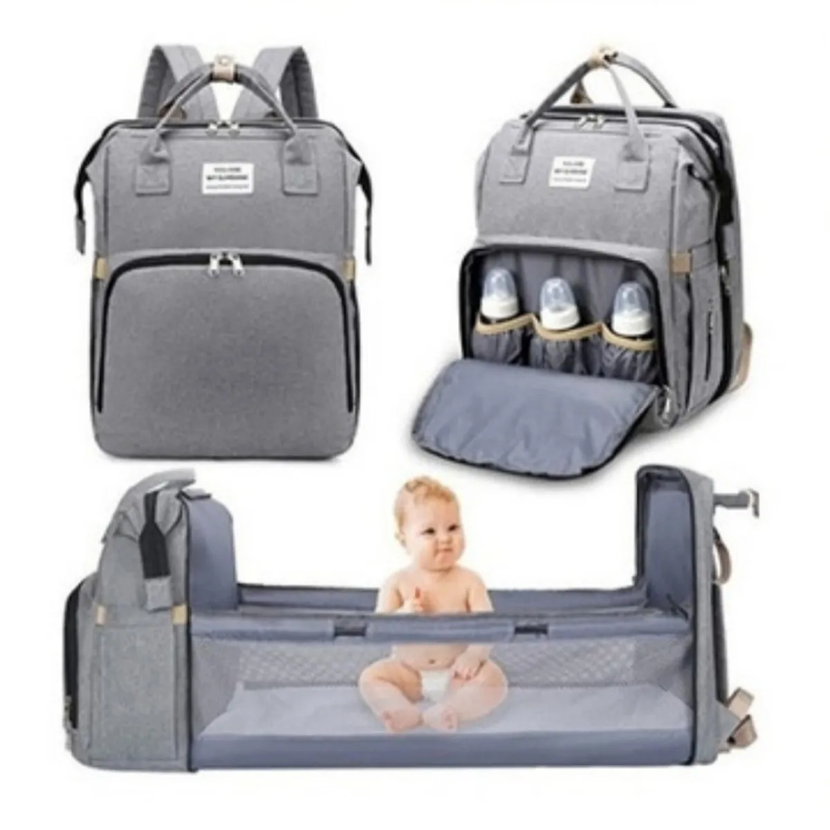 GENERICO - Mochila bolso Pañalera Mudador Bolso Maternal