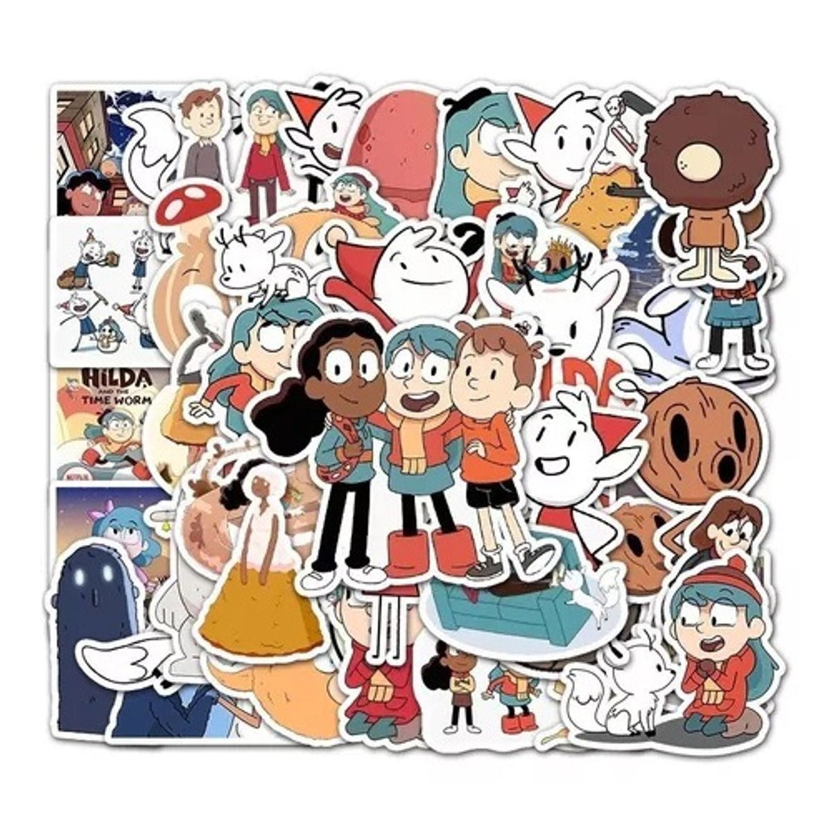 GARSIL - 50 Stickers De Hilda - Etiquetas Autoadhesivas
