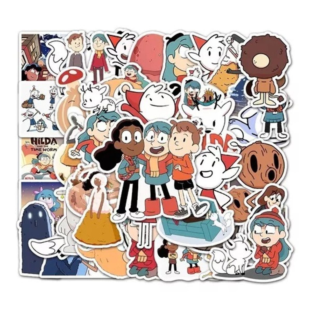 GARSIL - 50 Stickers De Hilda - Etiquetas Autoadhesivas