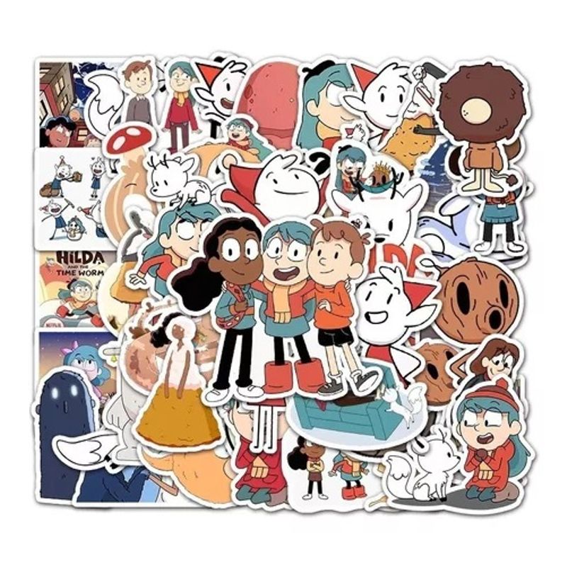 GARSIL - 50 Stickers De Hilda - Etiquetas Autoadhesivas