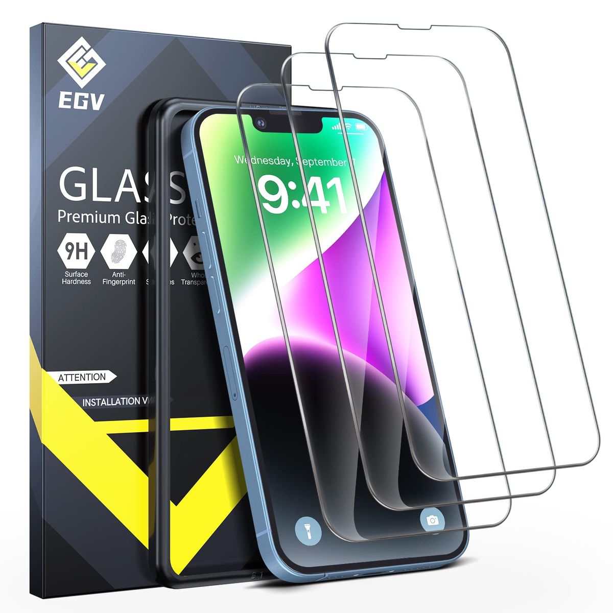 OEM - Pack de 3 vidrios para pantalla iPhone 14