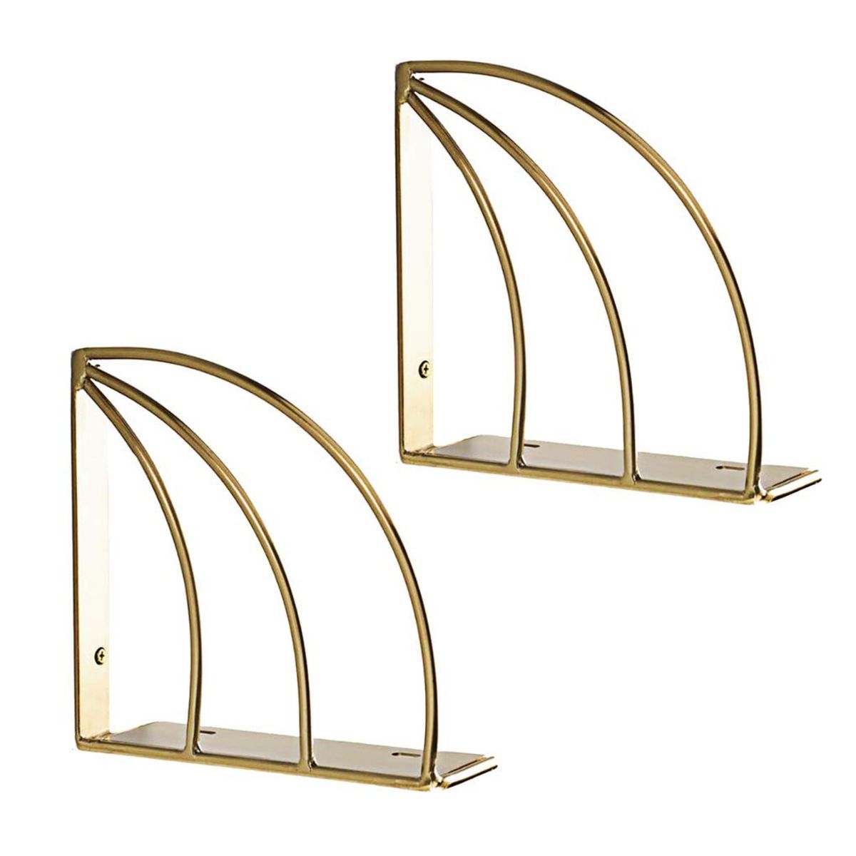 GENERICO - soporte escuadra Arcoíris acero 25x25 cm valor par