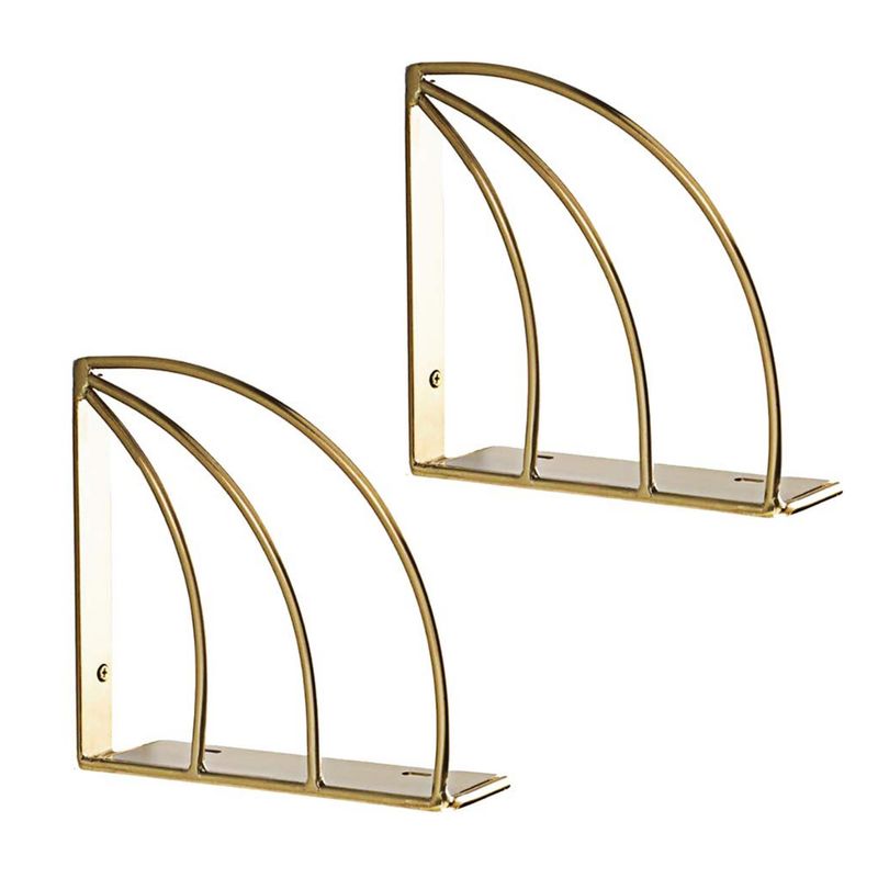GENERICO - soporte escuadra Arcoíris acero 25x25 cm valor par