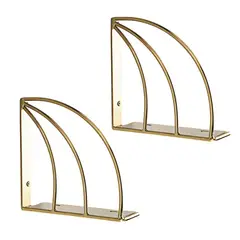 GENERICO - Soporte escuadra Arcoíris acero 25x25 cm valor par