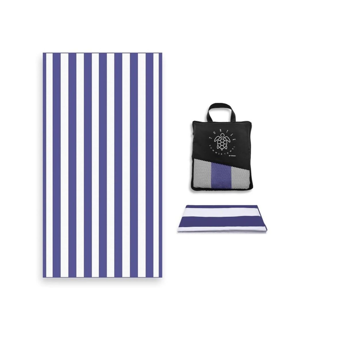 GENERICO - Toalla De Microfibra Secado Rapido Playa Viaje  Estuche Azul M