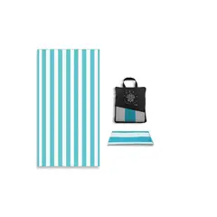 GENERICO - Toalla De Microfibra Secado Rapido Playa Viaje Estuche Celeste