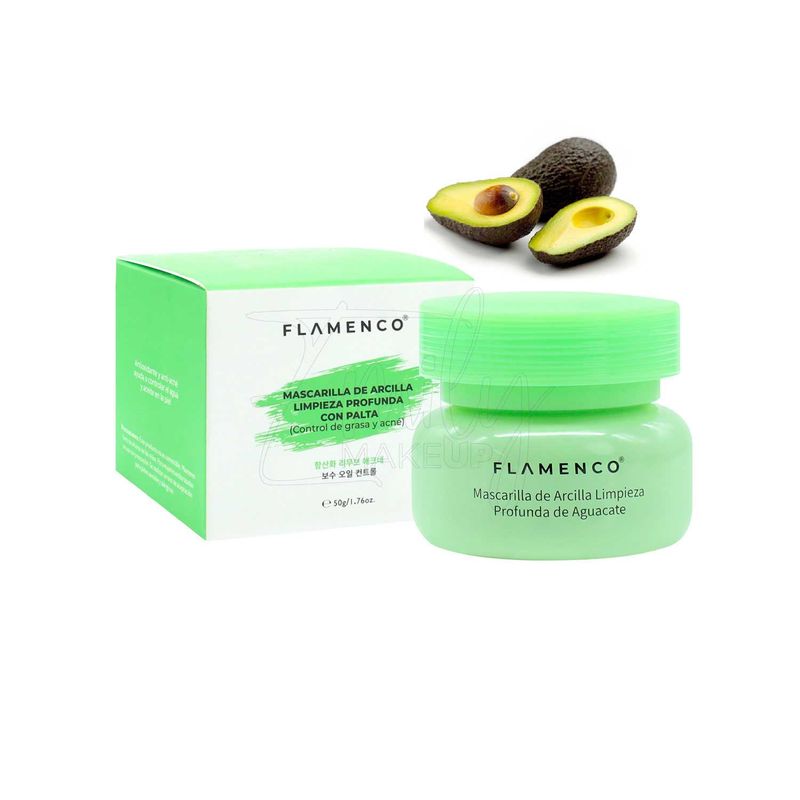 FLAMENCO - Mascarilla Facial de Arcilla Limpieza Profunda de Palta